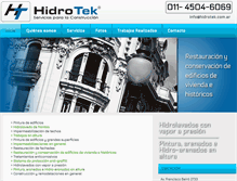 Tablet Screenshot of hidrotek.com.ar